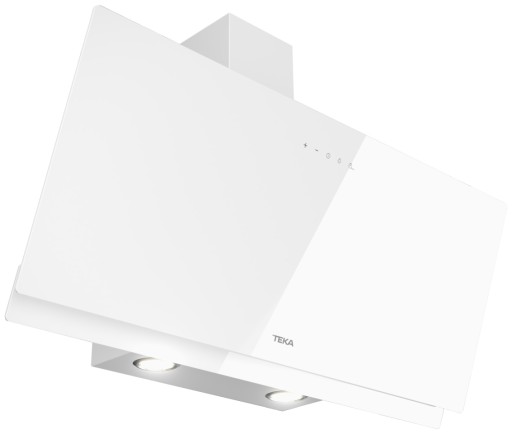Hota semineu Teka DVN 94030 WH  90 cm  design vertical  460 m3/h Free Outlet  Cristal alb