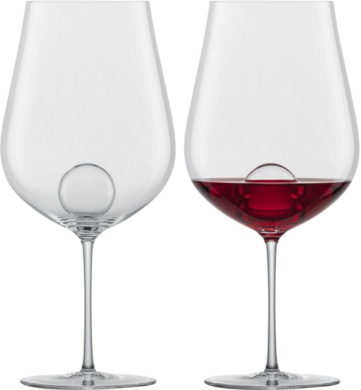 Set 2 pahare vin rosu Zwiesel Glas Air Sense Bordeaux  design Bernadotte & Kylberg  handmade  843ml