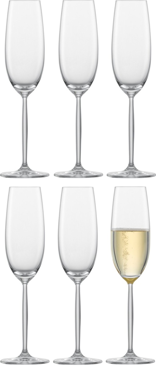 Set 6 pahare sampanie Schott Zwiesel Diva  cristal Tritan  219ml