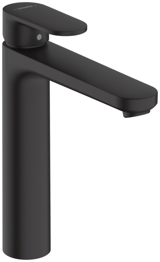 Baterie lavoar Hansgrohe Vernis Blend 190  pentru lavoar tip bol  fara ventil  negru mat