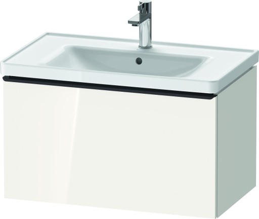 Dulap baza Duravit D-Neo cu 1 sertar  pentru lavoar 80cm  White High Gloss Decor