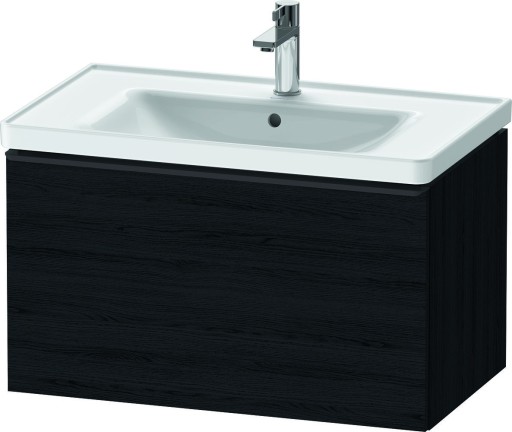Dulap baza Duravit D-Neo cu 1 sertar  pentru lavoar 80cm  Black Oak
