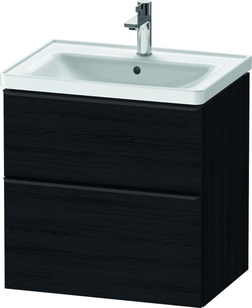 Dulap baza Duravit D-Neo cu 2 sertare  pentru lavoar 65cm  Black Oak