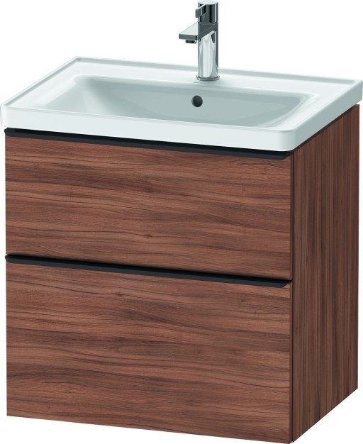 Dulap baza Duravit D-Neo cu 2 sertare  pentru lavoar 65cm  Natural Walnut Decor
