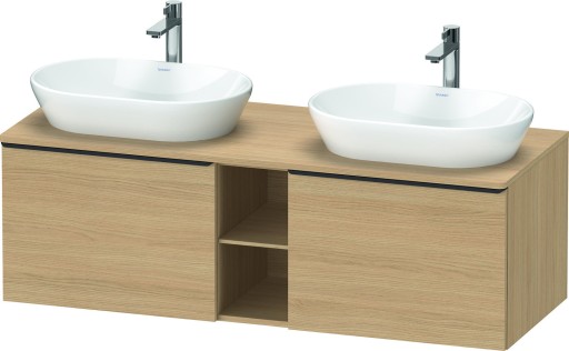 Dulap baza Duravit D-Neo cu 2 sertare  pentru lavoar 140cm  Natural Oak