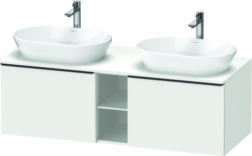 Dulap baza Duravit D-Neo cu 2 sertare  pentru lavoar 140cm  White Matt Decor