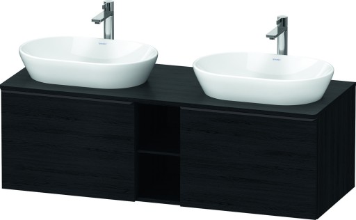 Dulap baza Duravit D-Neo cu 2 sertare  pentru lavoar 140cm  Black Oak