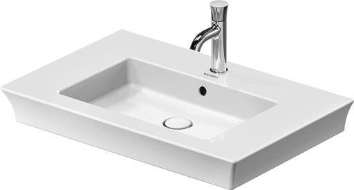 Lavoar Duravit White Tulip 75cm  montare pe mobilier  ventil ceramic  alb