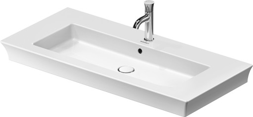 Lavoar Duravit White Tulip 105cm  montare pe mobilier  ventil ceramic  alb