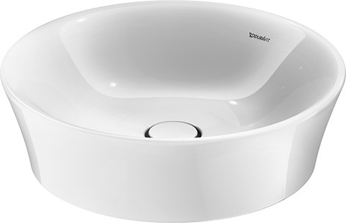Lavoar Duravit White Tulip 50cm  fara preaplin  fara orificiu baterie  montare pe mobilier  ventil ceramic  alb