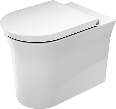 Vas wc Duravit White Tulip Rimless  back-to-wall  37x58cm  pentru rezervor ingropat  alb