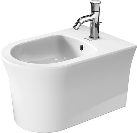 Bideu suspendat Duravit White Tulip 37x54cm  ventil ceramic  alb