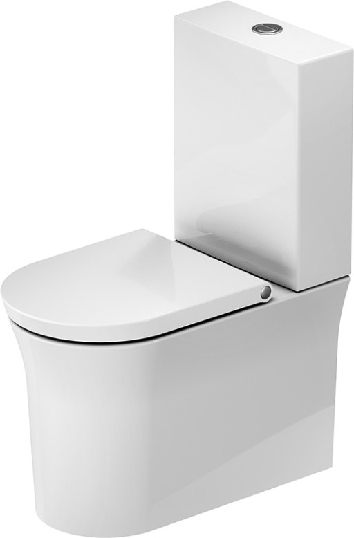 Vas wc Duravit White Tulip Rimless  37x65cm  alb