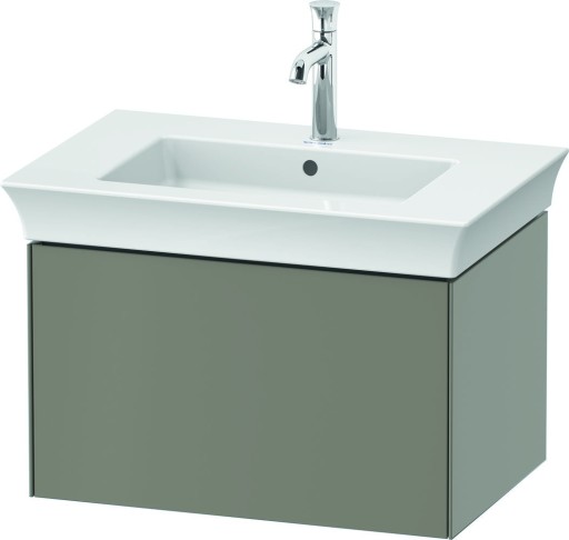 Dulap baza Duravit White Tulip cu 1 sertar  pentru lavoar 75cm  Stone Grey Satin Matt Lacquer