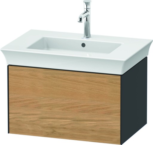 Dulap baza Duravit White Tulip cu 1 sertar  pentru lavoar 75cm  Natural Oak Solid
