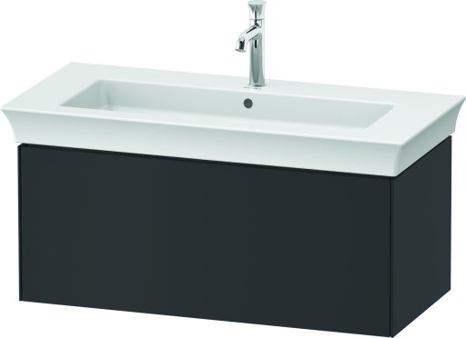 Dulap baza Duravit White Tulip cu 1 sertar  pentru lavoar 105cm  Graphite Satin Matt