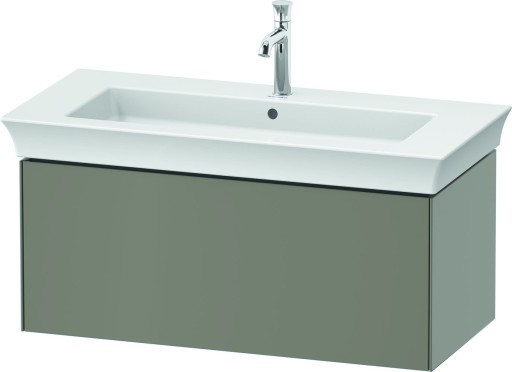 Dulap baza Duravit White Tulip cu 1 sertar  pentru lavoar 105cm  Stone Grey Satin Matt Lacquer
