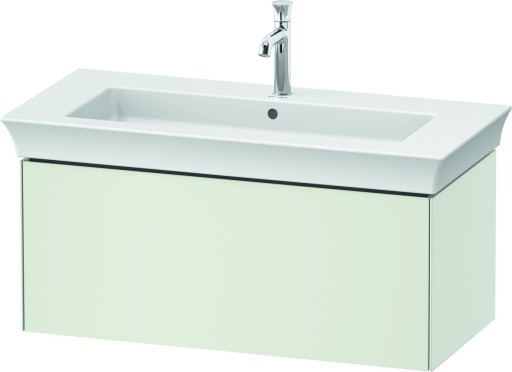 Dulap baza Duravit White Tulip cu 1 sertar  pentru lavoar 105cm  White Satin Matt Lacquer