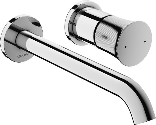 Baterie lavoar Duravit White Tulip M din 2 elemente cu montaj incastrat  necesita corp ingropat  crom