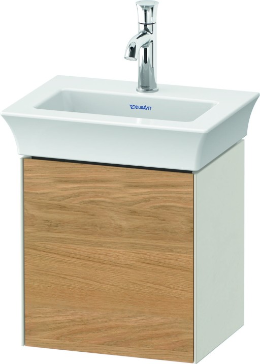 Dulap baza Duravit White Tulip cu 1 usa  pentru lavoar 45cm  Oak - Nordic White Satin Matt Lacquer