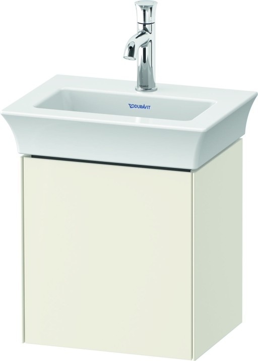Dulap baza Duravit White Tulip cu 1 usa  pentru lavoar 45cm  Nordic White High Gloss