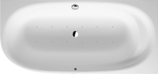 Cada asimetrica cu hidromasaj Duravit Cape Code 190x90 cm orientare dreapta  alb