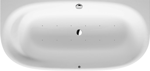 Cada asimetrica  cu hidromasaj Duravit Cape Code 190x90 cm alb
