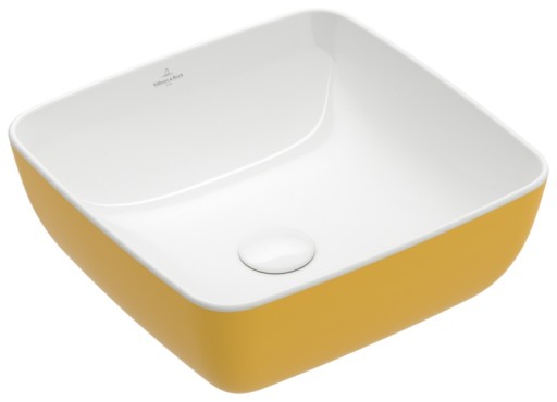 Lavoar tip bol Villeroy & Boch Artis 41cm  fara orificiu baterie  fara preaplin  montare pe blat  Indian Summer