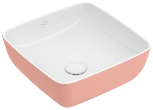 Lavoar tip bol Villeroy & Boch Artis 41cm  fara orificiu baterie  fara preaplin  montare pe blat  Powder