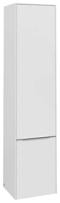 Dulap inalt suspendat Villeroy & Boch Subway 3.0 171x40x35cm  orientare stanga  Pure White  maner aluminiu