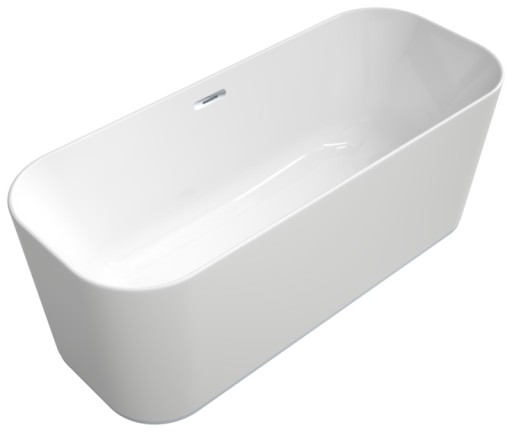 Cada freestanding Villeroy & Boch Finion 170x70cm  ventil click-clack crom  White Alpin
