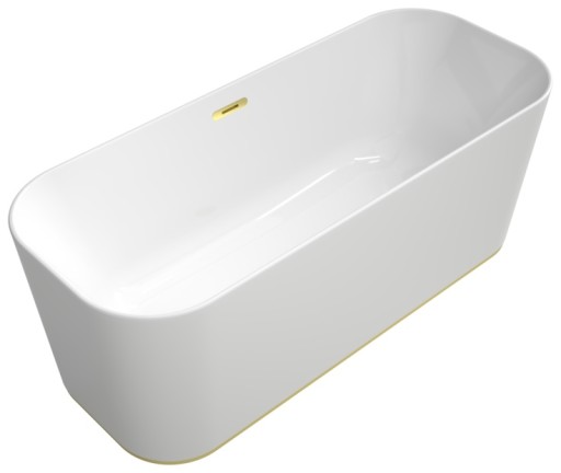 Cada freestanding Villeroy & Boch Finion 170x70x62cm  alb alpin  finisaje Gold