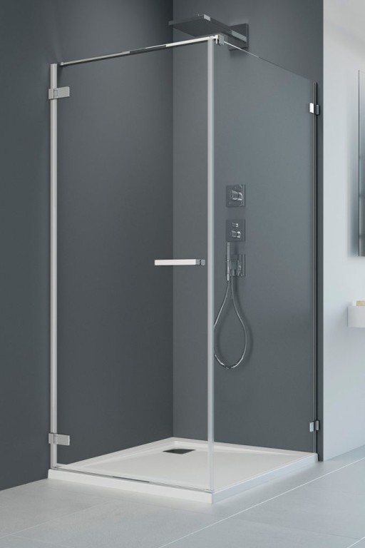 Usa de dus Radaway Arta KDJ I 90cm cu deschidere stanga  profil Chrome+