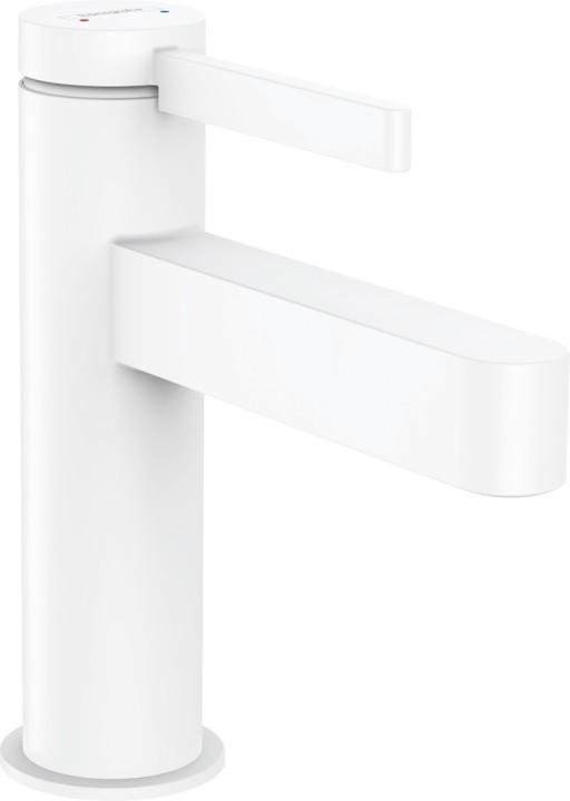 Baterie lavoar Hansgrohe Finoris 100  ventil push-open  alb mat