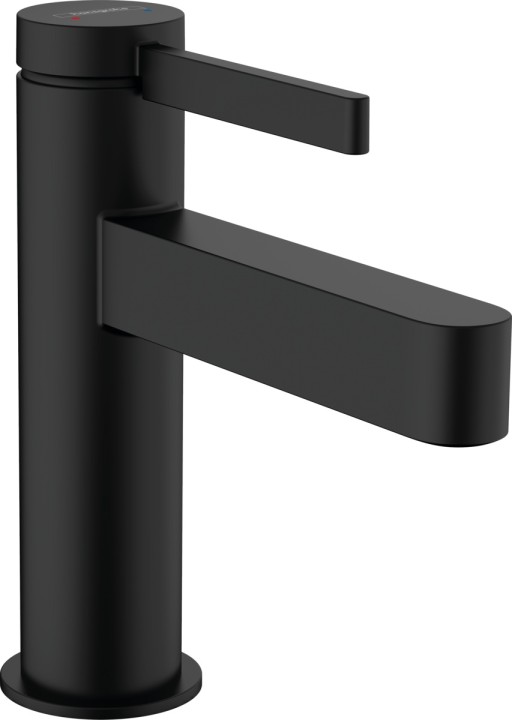 Baterie lavoar Hansgrohe Finoris 100  ventil push-open  negru mat