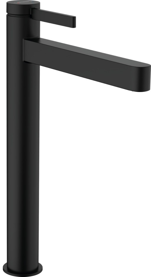 Baterie lavoar Hansgrohe Finoris 260  ventil push-open  pentru lavoar tip bol  negru mat