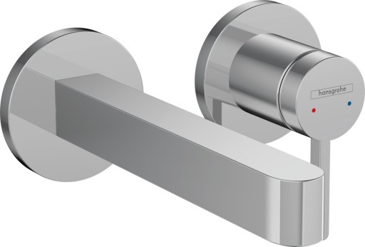 Baterie lavoar Hansgrohe Finoris cu pipa 168mm  montaj incastrat  necesita corp ingropat  crom