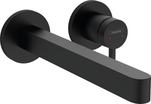 Baterie lavoar Hansgrohe Finoris cu pipa 228mm  montaj incastrat  necesita corp ingropat  negru mat