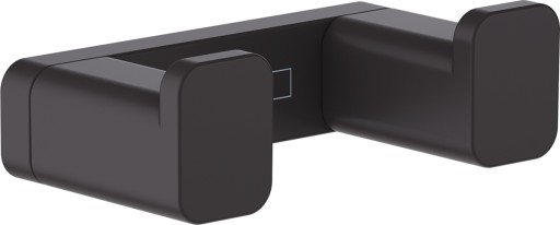 Cuier baie dublu Hansgrohe AddStoris  negru mat