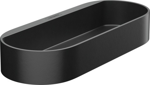 Cos Hansgrohe WallStoris cu fixare pe bara suport  negru mat