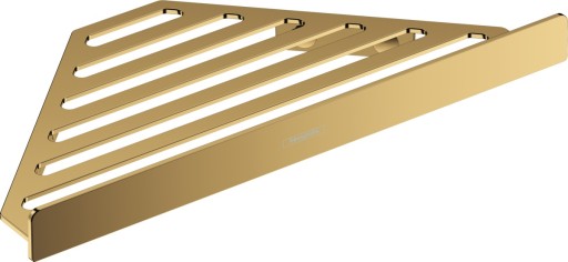 Etajera de colt Hansgrohe AddStoris  gold optic lustruit