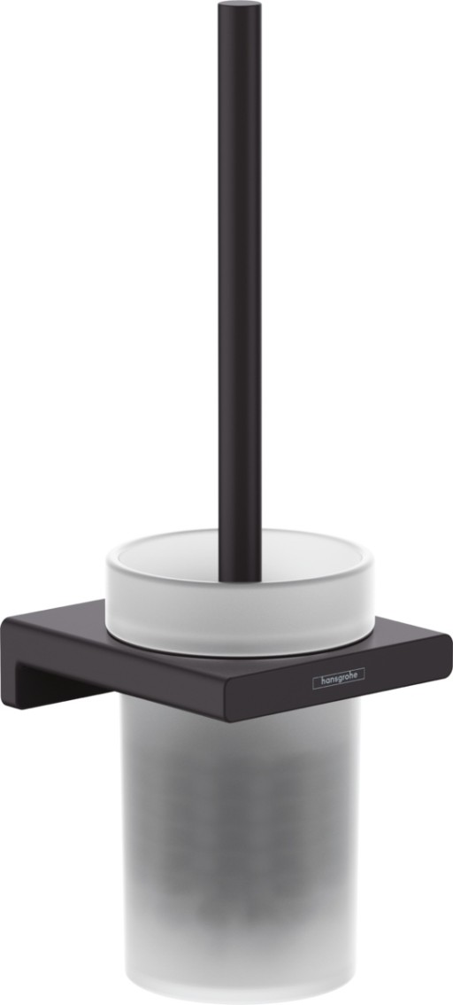 Perie wc cu suport Hansgrohe AddStoris  negru mat