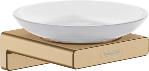 Savoniera cu suport Hansgrohe AddStoris  bronz periat