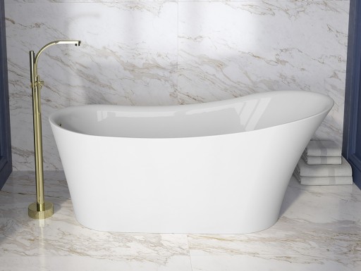 Cada freestanding Besco Calima 170x74cm alba