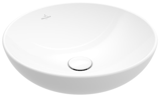 Lavoar rotund tip bol Villeroy&Boch Loop&Friends 42cm cu preaplin  material TitanCeram  montare pe blat