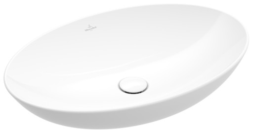 Lavoar oval tip bol Villeroy&Boch Loop&Friends 56x38cm cu preaplin  material TitanCeram  montare pe blat
