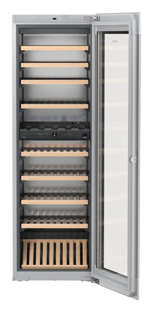 Vitrina de vinuri incorporabila Liebherr Vinidor EWTgb 3583 271 litri  83 sticle  2 zone de temperatura  clasa G  Negru