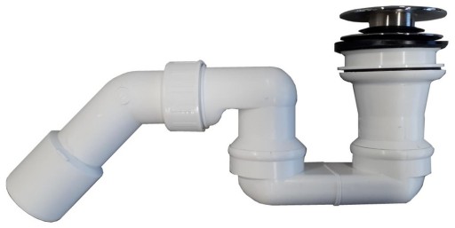 Sifon pentru cada fara preaplin Villeroy & Boch click-clack cu capac crom