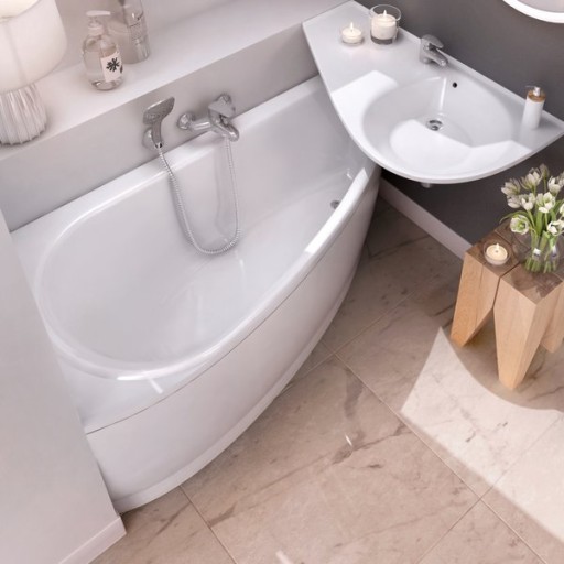 Cada baie asimetrica Ravak Avocado 160 L 160x75cm  orientare stanga  acril  snowwhite