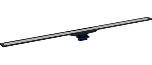 Capac rigola de pardoseala Geberit CleanLine20 lungime 30-160 cm  finisaj metal negru-otel lucios